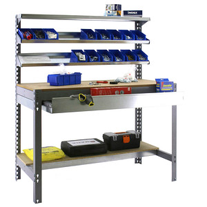 Image Simon Rack Werkbank SIMONWORK BT1 BOX 900 grau 1 Schublade 91,0 x 61,0 x 144,5 cm