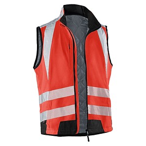 Image KÜBLER® unisex Warnweste REFLECTIQ rot, schwarz Größe M