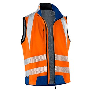 Image KÜBLER® unisex Warnweste REFLECTIQ orange, kornblau Größe XL