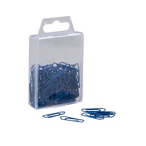 Image 100 Gowi Büroklammern blau Metall