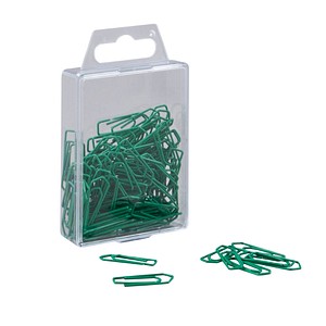 Image 100 Gowi Büroklammern grün Metall