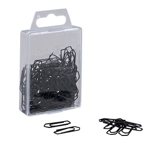 Image 100 Gowi Büroklammern schwarz Metall