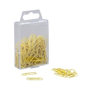 Image 100 Gowi Büroklammern gelb Metall