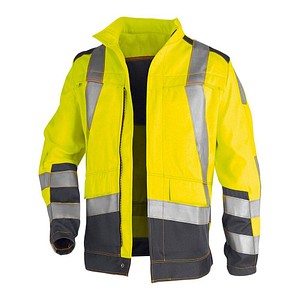 Image KÜBLER® unisex Warnjacke PSA SAFETY X7 warngelb, anthrazit Größe 48
