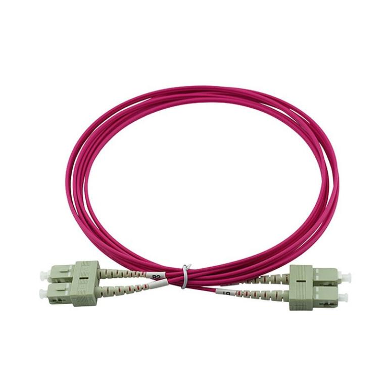 Image CBO BlueOptics LWL Patchkabel SC / SC MM OM4 magenta 2,0m