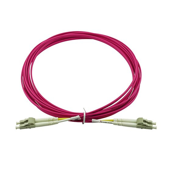 Image CBO BlueOptics LWL Patchkabel LC / LC MM OM4 magenta 10,0m