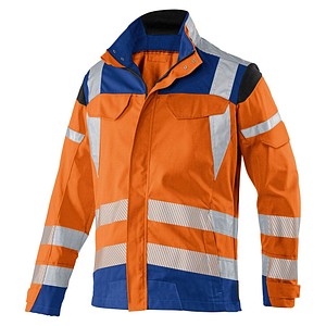 Image KÜBLER® unisex Warnjacke REFLECTIQ orange, kornblau Größe 94