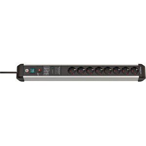 Image brennenstuhl Premium-Protect-Line 8-fach Steckdosenleiste mit Überspannungsschutz 3,0 m schwarz