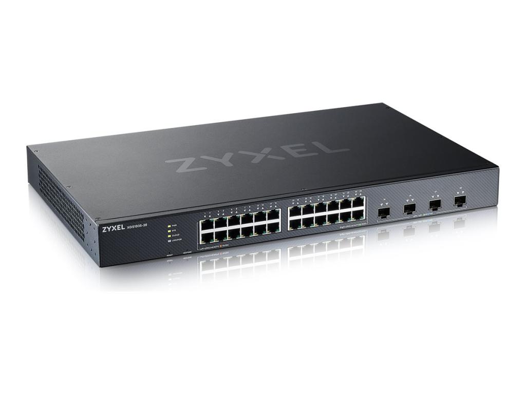 Image ZYXEL 28-Port Smart Managed Switch, 24x GbE RJ45,  4x 10G SFP+,  Hybrid Mode (W