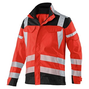 Image KÜBLER® unisex Warnjacke REFLECTIQ rot, schwarz Größe 106