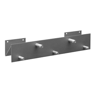 Image SZ Metall Wandgarderobe 52134 silber Metall 5 Haken 50,0 x 9,0 cm