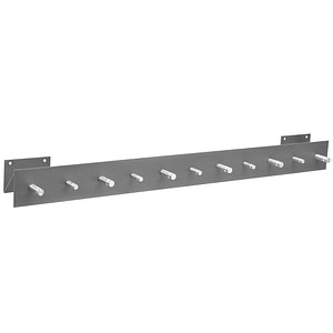 Image SZ Metall Wandgarderobe 50124 silber Metall 11 Haken 100,0 x 9,0 cm