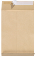 Image herlitz Faltenversandtasche B4, haftklebend, braun
