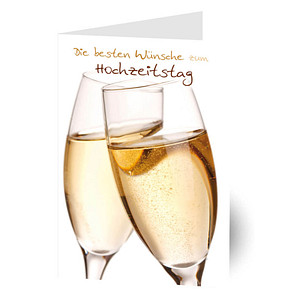 Image LUMA Glückwunschkarte Sektgläser DIN B6