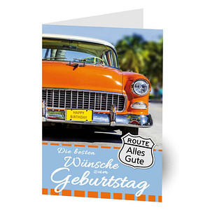 Image LUMA Geburtstagskarte Oldtimer DIN B6