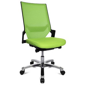 Image Topstar Bürostuhl Autosynchron®-1 Alu, AU1090 T35 grün, alu Stoff