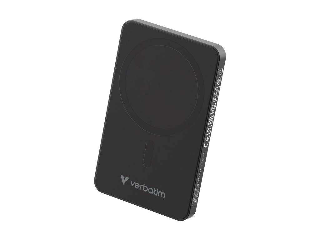 Image VERBATIM Charge ´n´ Go Essentials Power Bank Magnetic Wireless 5000mAh Black