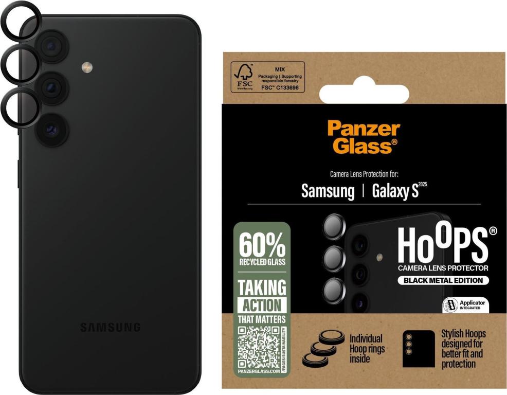 Image PanzerGlass™ Hoops® Kamera-Schutzglas für Samsung Galaxy S25