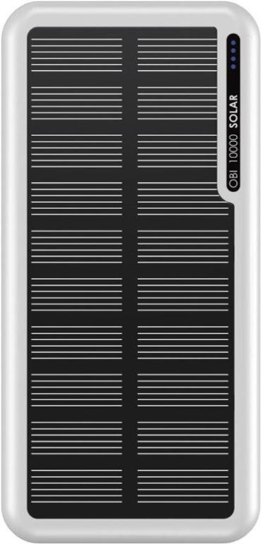 Image BOOMPODS Obi-Solar 10000 mAh Weiß (POSWHT)