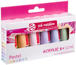 Image ROYAL TALENS Acrylfarbe Art Creation Pastel Set, 6 x 12 ml