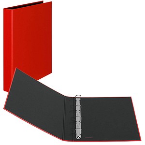 Image VELOFLEX Basic Ringbuch 4-Ringe rot 3,5 cm DIN A4