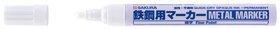 Image SAKURA Metallmarker, fein, 2 mm, weiß