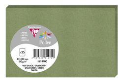 Image Pollen by Clairefontaine Briefkarte 82 x 128 mm, salbeigrün