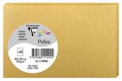 Image Pollen by Clairefontaine Briefkarte 82 x 128 mm, gold