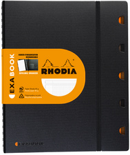 Image RHODIA Collegeblock EXABOOK, A4+, kariert, schwarz