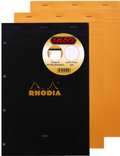 Image RHODIA Notizblock No. 20, DIN A4+, franz. Lineatur, 3er Pack