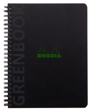 Image RHODIA Collegeblock GREENBOOK, DIN A5+, liniert, schwarz