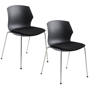 Image 2 Mayer Schalenstühle myPRIMO 2511 01 01 26 397 schwarz Stoff