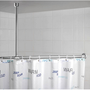 Image WENKO Metall Deckenstütze für Duschvorhangstange