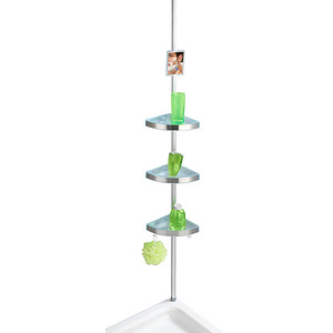 Image WENKO Teleskop-Duschregal Premium silber 27,5 x 20,0 x 70,0-260,0 cm