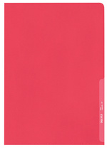 Image LEITZ Sichthülle Standard, A4, PP, genarbt, rot, 0,13 mm oben und seitlich offe