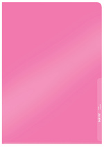 Image LEITZ Sichthülle Premium, A4, PVC, rot, 0,15 mm oben und seitlich offen, dokume