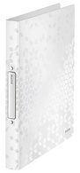 Image LEITZ Ringbuch WOW, DIN A4, PP, weiß-metallic, 4 Ringe 4 Ring-Reißmechanik, Rüc