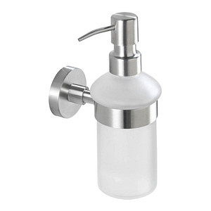 Image WENKO Seifenspender Bosio 19617100 silber, matt Edelstahl 200,0 ml