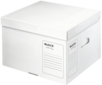 Image LEITZ Archiv-Klappdeckelbox Infinity, säurefrei, weiß für Format DIN A4+, aus 1