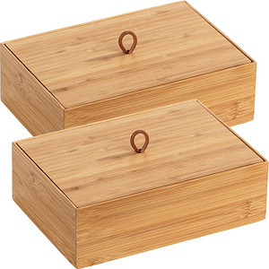 Image 2 WENKO Terra L Aufbewahrungsboxen braun 22,0 x 15,0 x 7,0 cm
