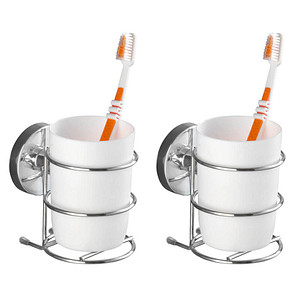 Image 2 WENKO Zahnputzbecherhalter Milazzo silber