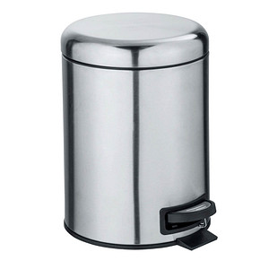 Image WENKO Leman Kosmetikeimer 5,0 l silber, matt