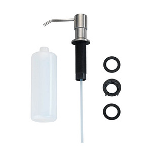 Image WENKO Seifenspender Monti 54739100 silber Edelstahl/Kunststoff 400,0 ml