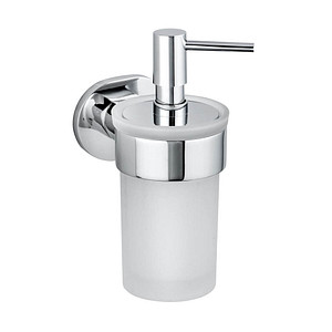 Image WENKO Seifenspender Maribor 25021100 silber Edelstahl, Glas 150,0 ml