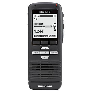 Image GRUNDIG Digta 7 - Voicerecorder - Flash 2GB -Anzeige: 4,7 cm (1,83") - Schwarz 