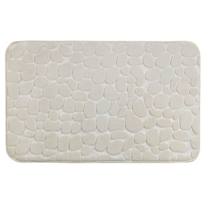 Image WENKO Badematte Memory Foam Pebbles beige 50,0 x 80,0 cm