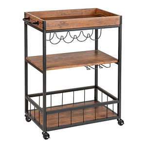 Image WENKO Etagenwagen Rustico braun 80,0 x 40,0 x 89,5 cm