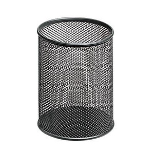 Image Zeller Stiftehalter Meshline anthrazit Metall, lackiert 11,0 x 11,0 x 13,6 cm