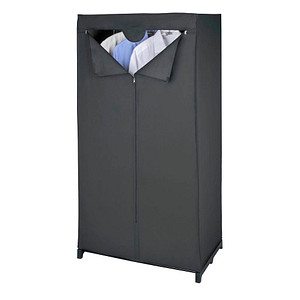 Image WENKO Deep Black Kleiderschrank schwarz keine Fachböden 75,0 x 50,0 x 150,0 cm
