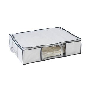 Image WENKO Soft Box M Vakuum-Unterbettkommode perlweiß/grau 65,0 x 15,0 x 50,0 cm